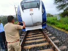 PHOTO: वंदे भारत एक्स्प्रेसचा सलग दुसऱ्या दिवशी अपघात; पुन्हा जनावरं धडकली, सात दिवसात दोनदा इंजिनचं नुकसान