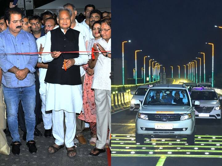 Rajasthan Chief Minister Inaugurated elevated road In Jaipur and named Bharat Jodo Marg ANN Bharat Jodo Yatra: जयपुर की एलिवेटेड रोड को राहुल गांधी की भारत यात्रा जोड़ो का मिला नाम, गहलोत ने किया उद्घाटन