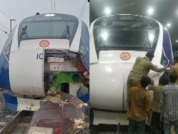 Mumbai Maharashtra Accident High Speed ​​Vande Bharat Train Repair Indian Railway Vande Bharat on Track: वंदे भारत का टूटा हिस्सा किया गया ठीक, दुर्घटना के बाद पटरी पर फिर लौटी ट्रेन