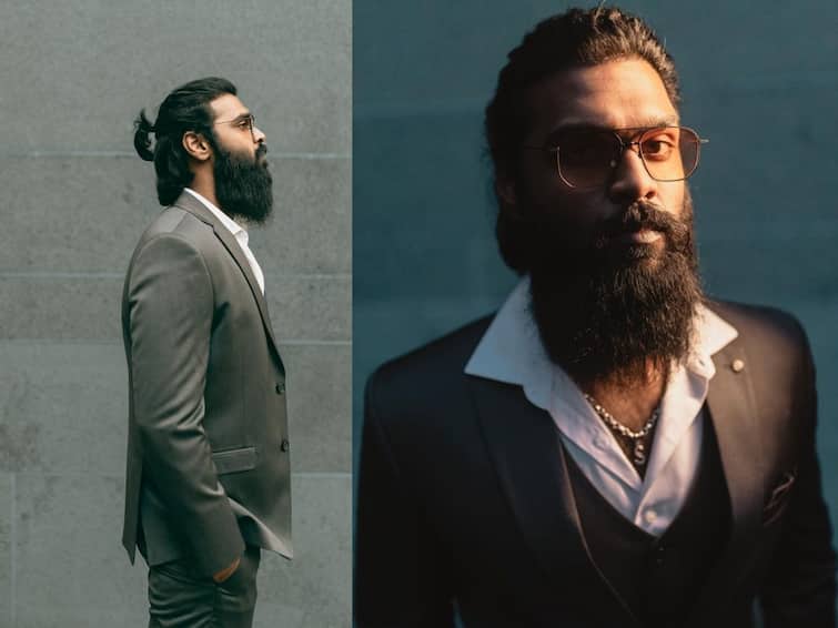 Actor Vijayakanth son Shanmuga Pandiyan new look goes viral Vijayakanth son: ஸ்டைலிஷ் தாடி, குடுமி.... ரக்கட் பாய் லுக்கில் புது தோற்றத்தில் நடிகர் விஜயகாந்த் மகன்! 