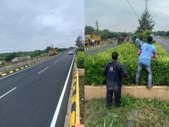 Ujjain: उज्जैन में पीएम मोदी के काफिला रूट पर उतारी गई नगर निगम की टीम, साफ-सफाई का काम शुरू, देखें तस्वीरें