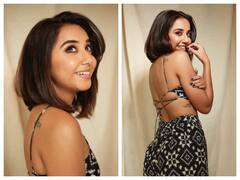 Pics: બ્લેક બેકલેસ ડ્રેસ પહેરીને અનિલ કપૂરની 'દીકરી'એ આપ્યા એકદમ બિન્દાસ પૉઝ, જુઓ Prajakta Koliની તસવીરો........