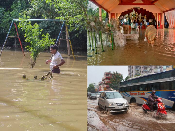 Weather Update Flood Like Situation in Uttar Pradesh Many District heavy raining in October Month Weather Update: अक्टूबर में आसमान से बरस रही है आफत, यूपी, तेलंगाना, झारखंड के कई जिले पानी-पानी, अगले 48 घंटे बारिश का अलर्ट