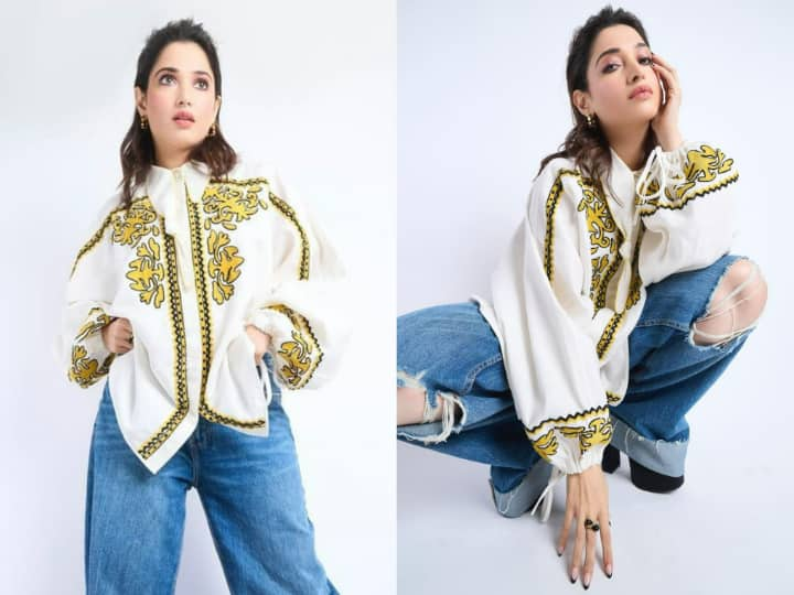 Tamannaah Bhatia New Photoshoot: एक्ट्रेस तमन्ना भाटिया ने अपने लेटेस्ट फोटोशूट की कुछ तस्वीरें शेयर की हैं जो काफी तेजी से वायरल हो रही हैं. नीचे देखिए ये तस्वीरें.......