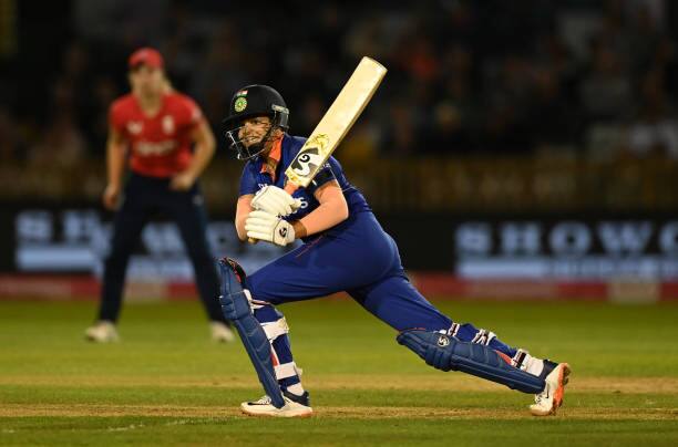 In the match played at the Sylhet Cricket Ground, Shafali hit four fours and two sixes in 44 balls during her innings. She also shared a brilliant partnership of 96 runs for the first wicket with Smriti Mandhana. Pic: Getty Images