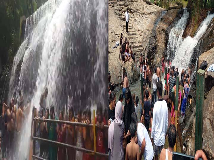 தொடர் விடுமுறை.....சுருளி, கும்பக்கரை அருவிகளில் குவிந்த சுற்றுலா பயணிகள்..! Theni: Tourists thronged Suruli Falls and Kumbakarai Falls today on the occasion of the weekend holiday TNN தொடர் விடுமுறை.....சுருளி, கும்பக்கரை அருவிகளில் குவிந்த சுற்றுலா பயணிகள்..!