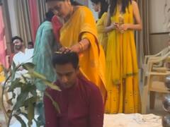 Ankita Lokhande Photos: भाई की शादी में धमाल मचाती नजर आईं अंकिता लोखंडे, पीली साड़ी में सजी-धजी एक्ट्रेस ने लूटी महफिल