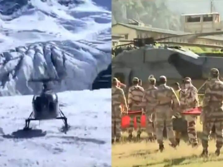 Uttarkashi Avalanche Incident 7 bodies brought to Matli helipad by Indian Air Force helicopter from Base Camp Uttarkashi Avalanche:  सात शवों को वायुसेना के हेलीकॉप्टर से लाया गया मातली हेलीपैड, तीन लापता की तलाश जारी