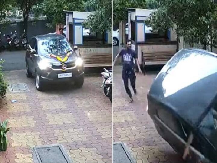 Viral Video Man Crashes Brand New Car Into Parked Bikes This Happened Next Watch Video : புத்தம் புது கார்..! பார்க்கிங் பைக்குகள் மீது பாய்ந்த சோகம்..! வைரலாகும் வீடியோ..