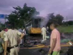 Nashik: 12 Dead, Including A Child, After Bus Hits Container & Catches Fire. PM, CM Announce Ex Gratia