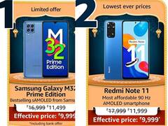 अमेजन सेल में छाए रहे Samsung, Redmi के ये फोन, जानिए 15 हजार से कम के बेस्ट 5 फोन की डील