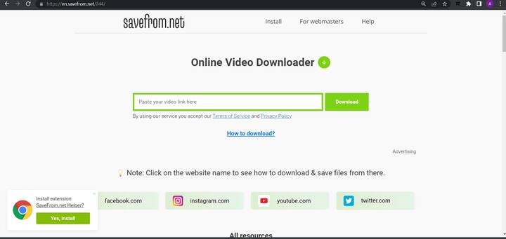 तुम्ही वेबसाईटवर क्लिक केल्यावर तुम्हाला फोटोत दाखविल्याप्रमाणे विंडो दिसेल.