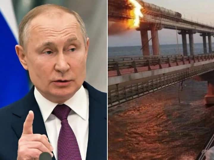 Crimea Bridge Collapse Vladimir Putin Tightens Security After Blast Key Bridge Connecting Crimea with Russia Crimea Bridge Collapse: సెక్యూరిటీ పెంచిన పుతిన్, క్రిమియా బ్రిడ్జ్‌పై బాంబు దాడిపై సీరియస్