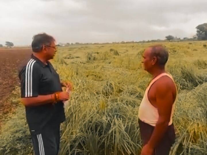 Bundi BJP state president Satish Poonia meet farmers affected by rain in Bundi Rajasthan ANN Bundi News: 'खुदकुशी के सिवाय कोई रास्ता नहीं', BJP प्रदेशाध्यक्ष सतीश पूनिया से बोले बारिश से प्रभावित किसान