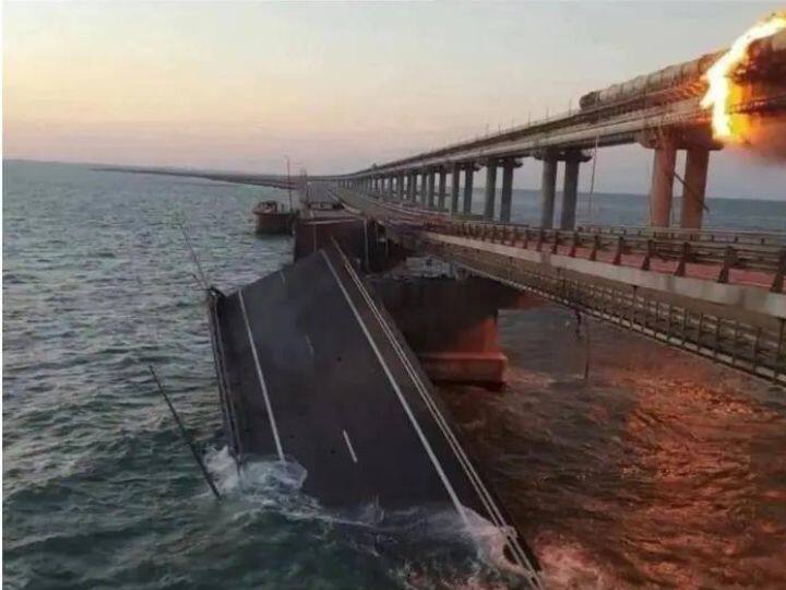 Russia Claims Vehicular movement restored on Crimea Kerch bridge Ministry Team present On Spot ANN Russia Ukraine War: क्रीमिया के कर्च पुल पर वाहनों की आवाजाही बहाल, मंत्रालय की टीम मौके पर मौजूद, रूस ने किया दावा
