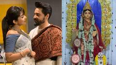 নিয়ম মেনে বাড়ির পুজোয় বসলেন গৌরব, পাশে রইলেন দেবলীনা