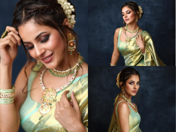 Actress Shehnaaz Gill Shared Beautiful Pictures In Green ...