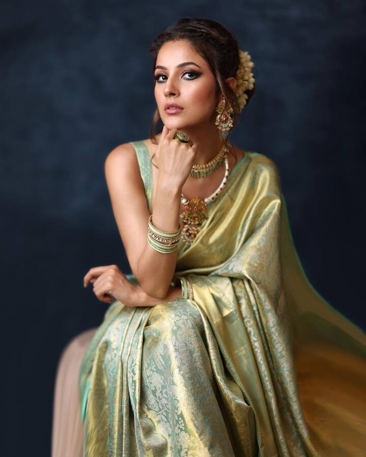 शहनाजच्या या लूकला नेटकऱ्यांची पसंती मिळाली आहे. (Shehnaaz Gill/instagram)