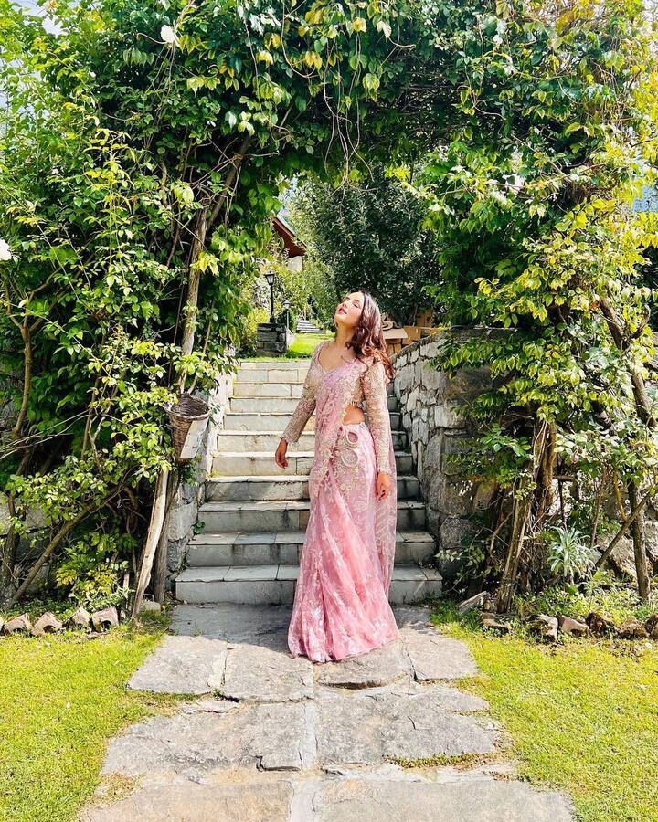जॅस्मिननं तिच्या नुकतेच तिच्या खास लूकमधील फोटो शेअर केले आहेत. (jasmin bhasin/Instagram)