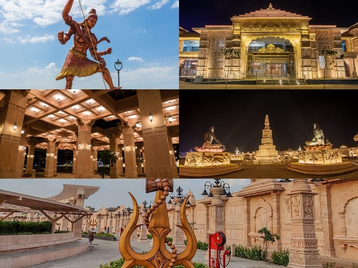 Mahakal Lok Pics: प्रवेश द्वार, स्तंभों की एक आलीशान स्तम्भावली और शिव पुराण की कहानियों को दर्शाने वाले 50 से अधिक भित्ति-चित्रों की श्रृंखला उज्जैन में नवनिर्मित 'महाकाल लोक' की शोभा बढ़ाएंगे.