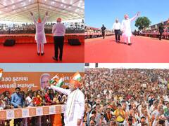 PM Modi Rajkot Visit Images: पीएम मोदी ने राजकोट में जनसभा को किया संबोधित, देखें उनके दौरे की कुछ खास तस्वीरें