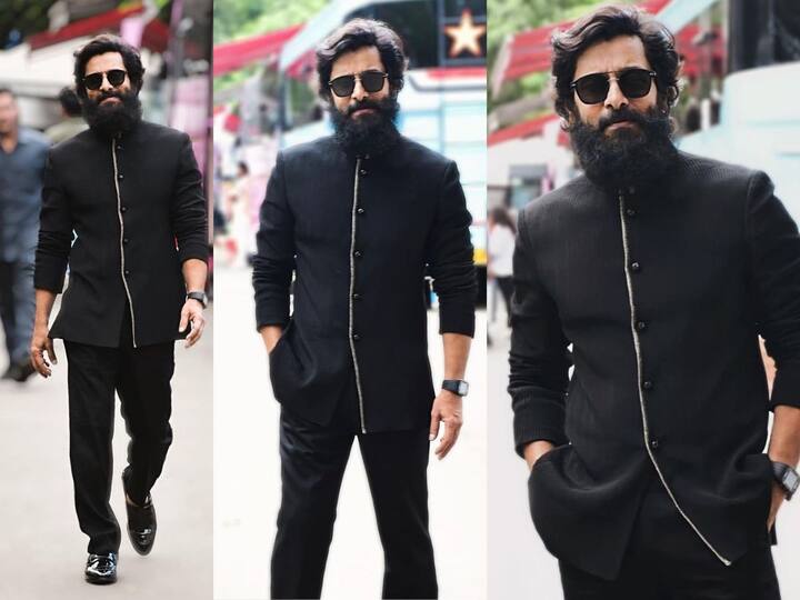 Vikram PS 1 Promotion clicks: ஆதித்த கரிகாலனாக அவதாரம் எடுத்த விக்ரமின் ப்ரோமோஷன் க்ளிக்ஸ் !