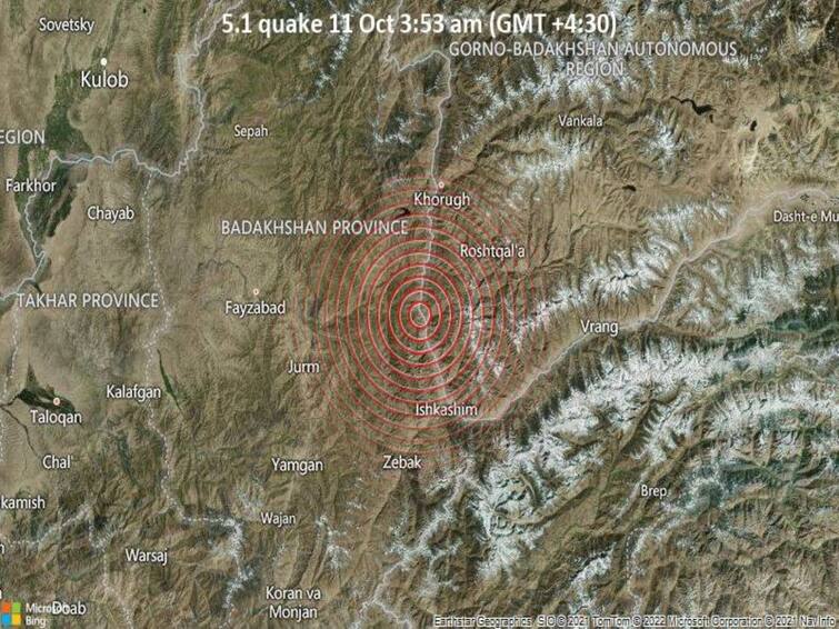 5.1 magnitude earthquake hits Afghanistan's Fayzabad Earthquake in Afghanistan : மீண்டும் ஆப்கானிஸ்தானை தாக்கிய நிலநடுக்கம் ! ரிக்டர் அளவுகோலில் 5.1 ஆக பதிவு !