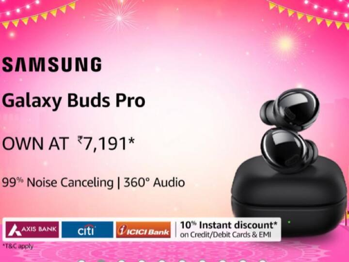 Amazon Sale On Earbuds Samsung Galaxy Buds Pro Price Features Samsung Galaxy Buds Live Price Features Best Earbuds Under 5000 Amazon Deal: पहली बार इतने सस्ते मिल रहे Samsung के ईयरबड्स, 17990 रुपये वाले बड्स खरीदें सिर्फ 7191 रुपये में!