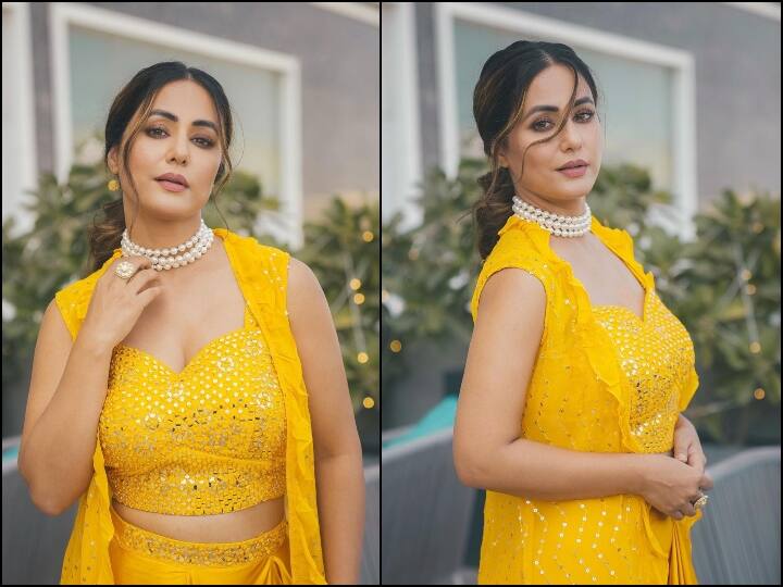 Hina Khan Ethnic Photos: टीवी एक्ट्रेस हिना खान ने सोशल मीडिया पर अपनी लेटेस्ट फोटोज शेयर की हैं जिनमें वह कमाल की खूबसूरत लग रही हैं. फेस्टिव सीजन के बीच हिना का ये ट्रेडिशनल लुक कमाल है.