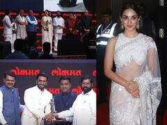 Photos: अवॉर्ड फंक्‍शन में रणवीर के साथ छाईं कियारा आडवाणी, व्‍हाइट साड़ी में एक्‍ट्रेस ने लूट ली महफिल