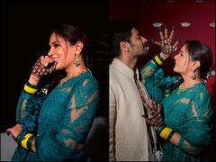 टील ग्रीन लहंगा...हरी-पीली चूड़ियां....मेहंदी की रात कुछ ऐसे सजीं ऋचा चड्ढा, पति अली संग दिए नॉटी पोज