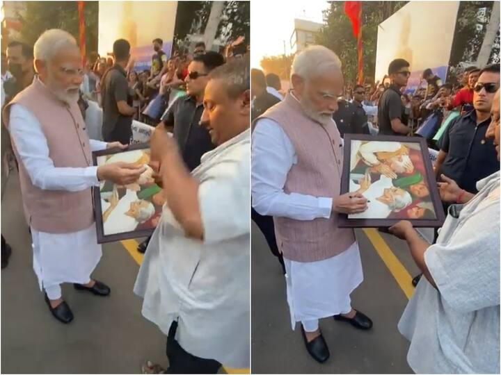 PM Modi Gujarat Visit Why PM Modi broke his security circle Came to meet This person, Check Here PM Modi Gujarat Visit: సెక్యూరిటీని కూడా పట్టించుకోకుండా ఆ వ్యక్తిని కలిసిన మోదీ- ఎందుకంటే?