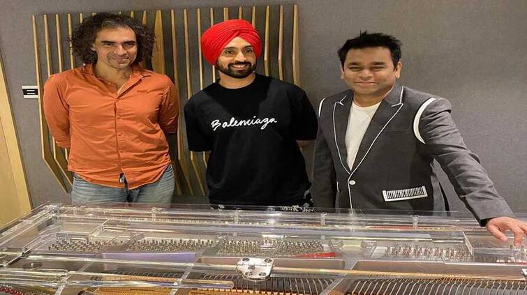 punjabi singer actor diljit dosanjh shares picture with a r rahman and imtiyaz ali fans say three legends in one frame Diljit Dosanjh: ਦਿਲਜੀਤ ਦੋਸਾਂਝ ਨੇ ਏ ਆਰ ਰਹਿਮਾਨ ਤੇ ਇਮਤਿਆਜ਼ ਅਲੀ ਨਾਲ ਸ਼ੇਅਰ ਕੀਤੀ ਤਸਵੀਰ, ਕਹੀ ਇਹ ਗੱਲ