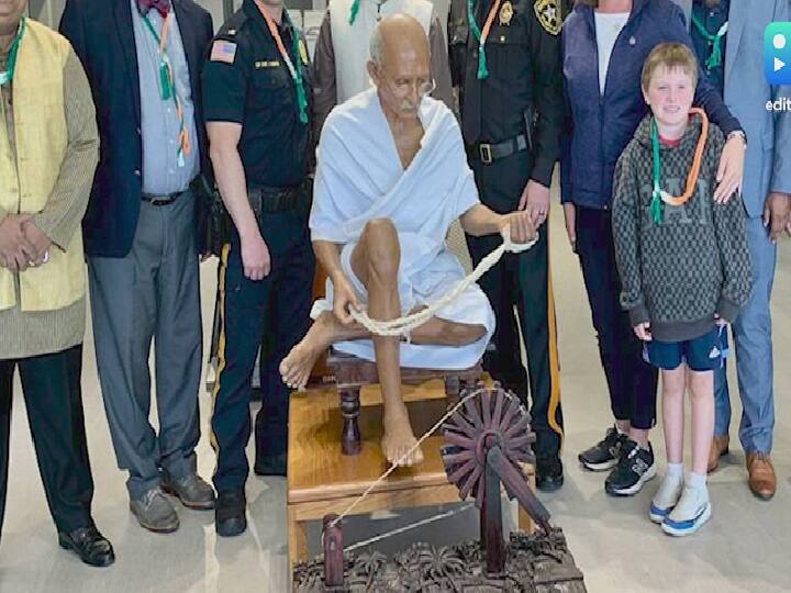 Gandhi museum opens up in New Jersey Mahatma Gandhi Museum : அமெரிக்காவின் நியூ ஜெர்ஸியில் மகாத்மா காந்திக்கு ஒரு மியூசியம்.. எப்படி இருக்கு தெரியுமா?