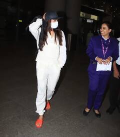 માલદીવથી વેકેશન માણીને પરત ફર્યા Vijay Deverakonda અને Rashmika Mandanna, એરપોર્ટ જોવા મળ્યા