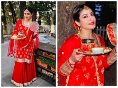 Sharara Look For Karwa Chauth: करवाचौथ के लिए बेस्ट शरारा लुक, इस तरह लगेंगी एकदम Stylish