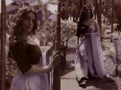 रेट्रो लुक में अक्षरा सिंह ने बिखेरे जलवे, झील सी आंखों से लूटी महफिल