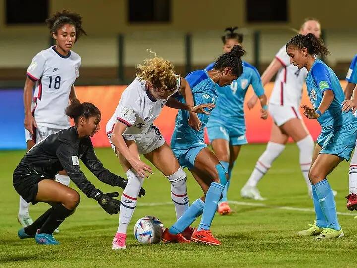 FIFA U-17 Women’s World Cup: India 0-8 USA, FIFA U-17 Women’s World Cup: USA starts campaign with dominating win FIFA U-17 Women’s World Cup: पहिल्याच सामन्यात भारताच्या पदरात निराशा; अमेरिकेविरुद्ध 8-0 नं पराभव
