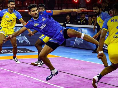 Pro Kabaddi 2022:  Haryana Steelers beat Tamil Thalaivas 27-22 Pro Kabaddi 2022: வெற்றிக் கணக்கை துவங்க திணறும் தமிழ் தலைவாஸ் ஹரியாணா அணியிடம் தோல்வி