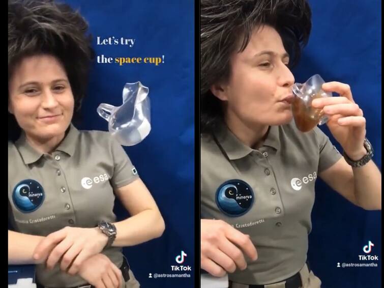 European Space Agency ESA Astronaut Samantha Cristoforetti Shows What Drinking Coffee In Space Looks Like Watch Video Watch: ESA Astronaut Shows What Drinking Coffee In Space Looks Like