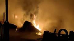 ক্যানিংয়ের মাতলা ব্রিজের কাছে আগুন, ভস্মীভূত ১০-১২টি দোকান