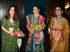 Karwa chauth पर 'बॉलीवुड वाइव्स' ने ढाया कहर...महीप कपूर से नीलम कोठारी तक की तस्वीरें देख कहेंगे 'Wowww'