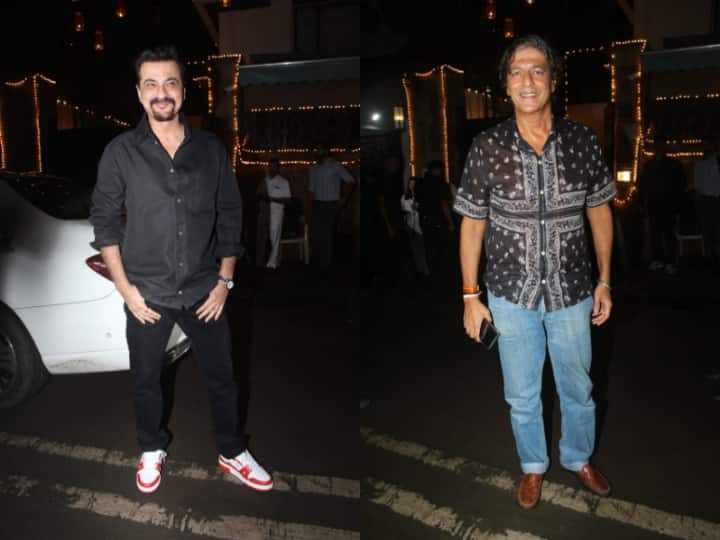 महीप कपूर के पति संजय कपूर और भावना पांडे के पति चंकी पांडे भी अनिल कपूर के घर करवा चौथ के सेलिब्रेशन में शामिल हुईं.