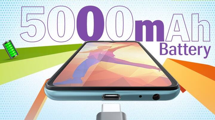 ફોનમાં મજબૂત 5,000 mAh બેટરી છે, જે 10W ચાર્જિંગ સપોર્ટ (Charging Support)સાથે ઉપલબ્ધ છે. યુએસબી ટાઈપ સી ચાર્જિંગ ફીચર ઉપલબ્ધ છે. કંપની દાવો કરી રહી છે કે આ ફોન 37 કલાકનો ટોકટાઈમ અને 320 કલાકના સ્ટેન્ડબાય ટાઈમને સપોર્ટ કરે છે.