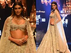 Kriti Sanon Pics: रैंप पर कृति सेनन ने बिखेरा खूबसूरती का जादू, लैकमे फैशन वीक में बनीं शो स्टॉपर