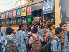 ஆபத்தை உணராமல் படியில் பயணம் செய்யும் மாணவர்கள்; கூடுதல் பேருந்துகள் இயக்க கோரிக்கை