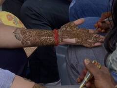 जश्न में डूबा प्रयागराज, दिखी करवा चौथ की धूम, खूबसूरत मेहंदी और लहंगों से सजे बाजार