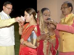 Karwa Chauth 2022: सीएम धामी-शिवराज और बीजेपी नेता हर्षवर्धन ने पत्नी संग की पूजा, देखें तस्वीरें