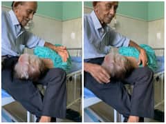 बुढ़ापे में एक दूसरे का साथ निभा रहा बुजुर्ग कपल, यूजर्स का जीता दिल