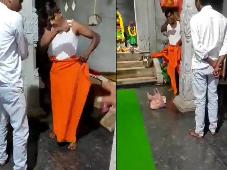 Karnataka Dalit Youth Stopped from Offering Prayers at Temple சாமி கும்பிட வந்த பட்டியலின இளைஞரை கோயிலை விட்டு வெளியேற சொன்ன பூசாரி...வெளியான அதிர்ச்சி வீடியோ!